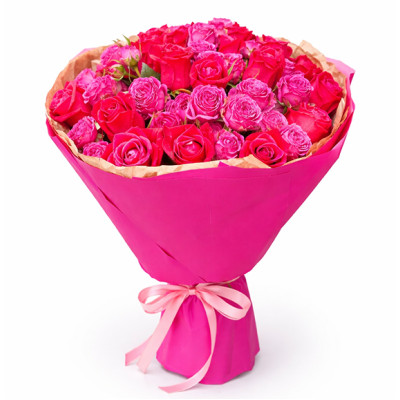 Bouquet of pink roses