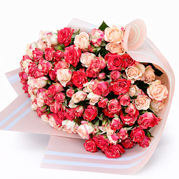Bouquet of roses bush