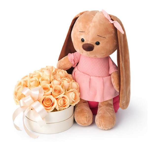 Bunny and roses