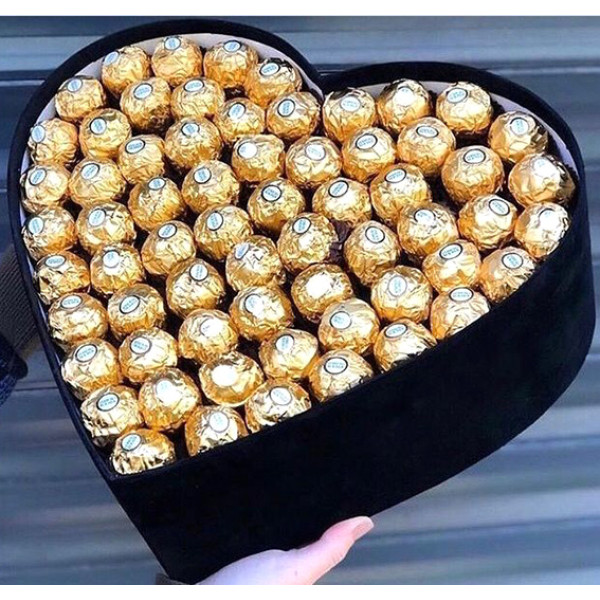 Ferrero Rocher heart