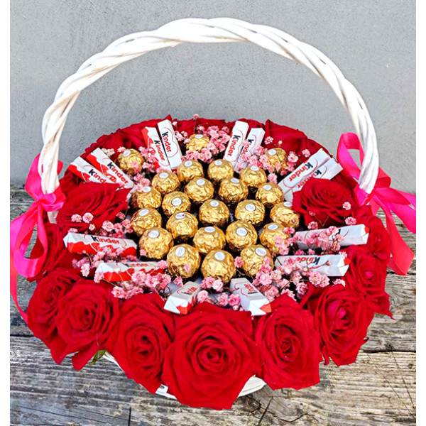 Gift set Roses and sweets