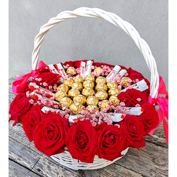 Gift set Roses and sweets
