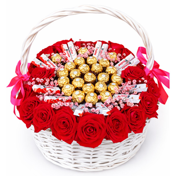 Gift set Roses and sweets